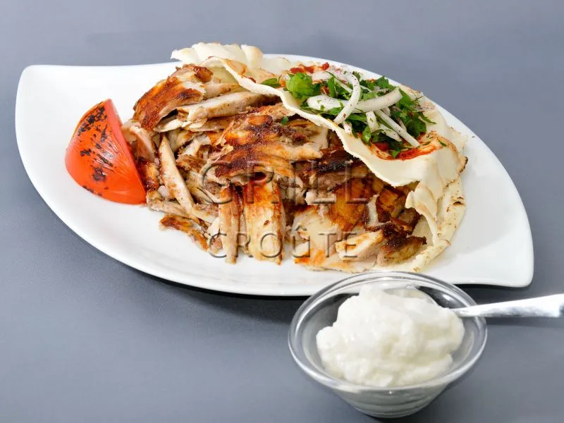 Assistante de Shawarma Poulet